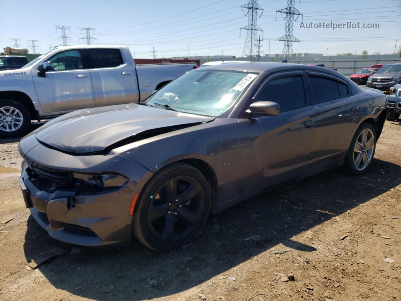 2017 Dodge Charger R/t Угольный vin: 2C3CDXCTXHH600312