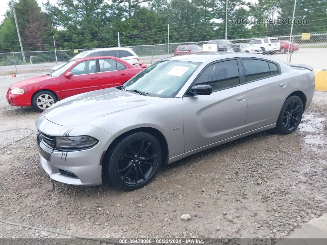 2017 Dodge Charger R/t Rwd Silver vin: 2C3CDXCTXHH609415