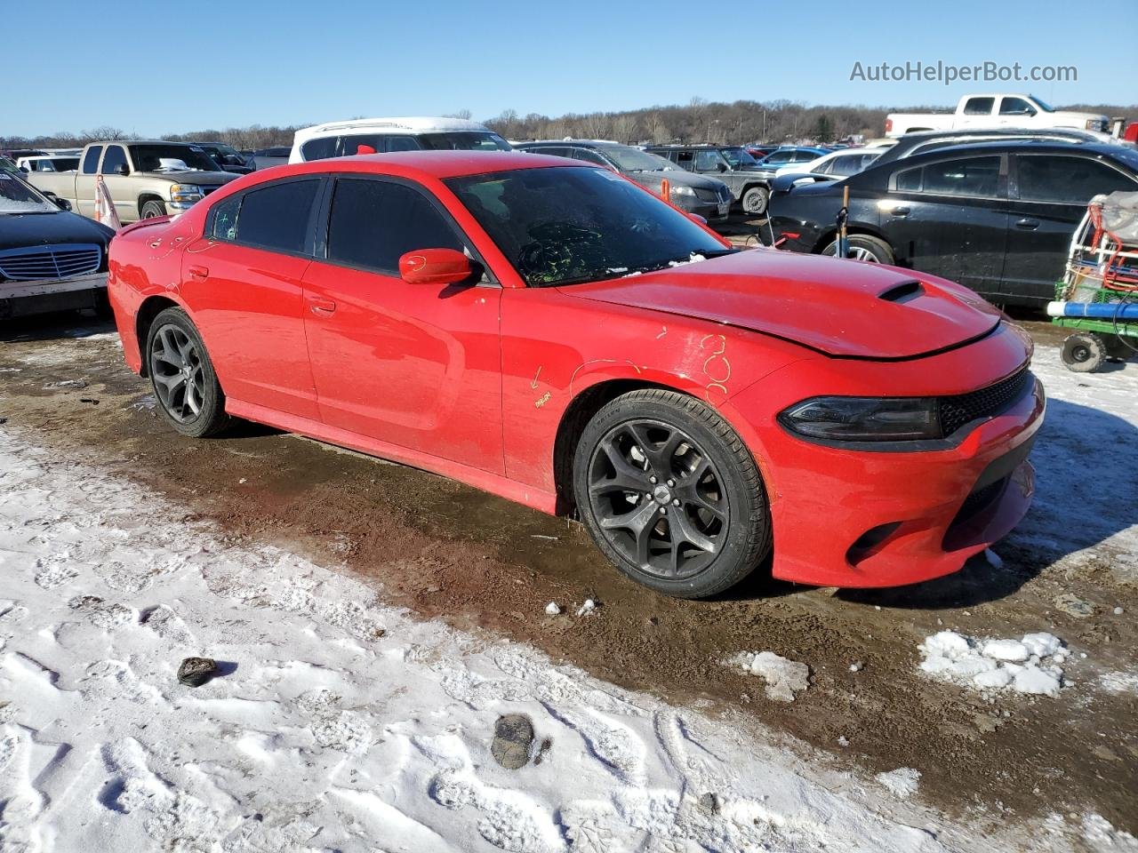 2017 Dodge Charger R/t Red vin: 2C3CDXCTXHH631303