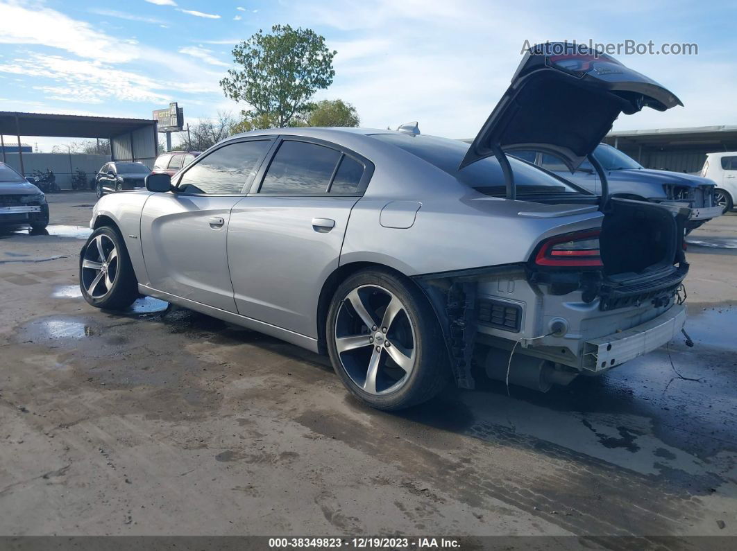 2018 Dodge Charger R/t Rwd Silver vin: 2C3CDXCTXJH122480