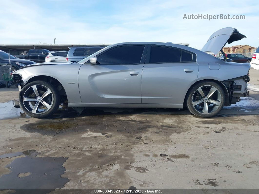 2018 Dodge Charger R/t Rwd Silver vin: 2C3CDXCTXJH122480