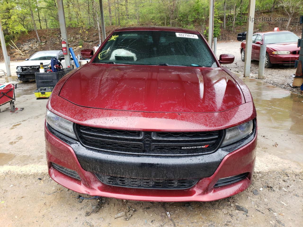 2018 Dodge Charger R/t Бордовый vin: 2C3CDXCTXJH139263