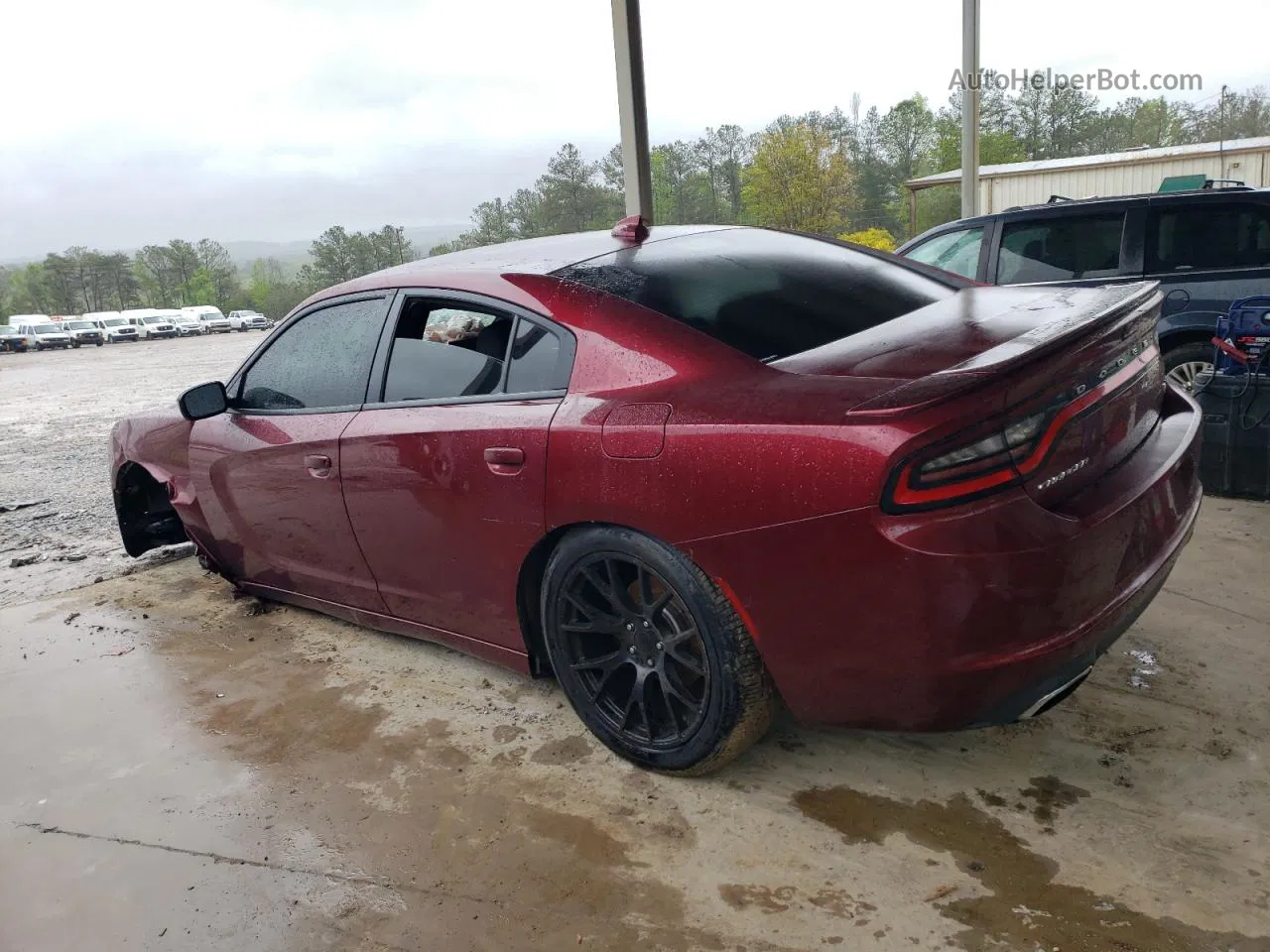 2018 Dodge Charger R/t Burgundy vin: 2C3CDXCTXJH139263