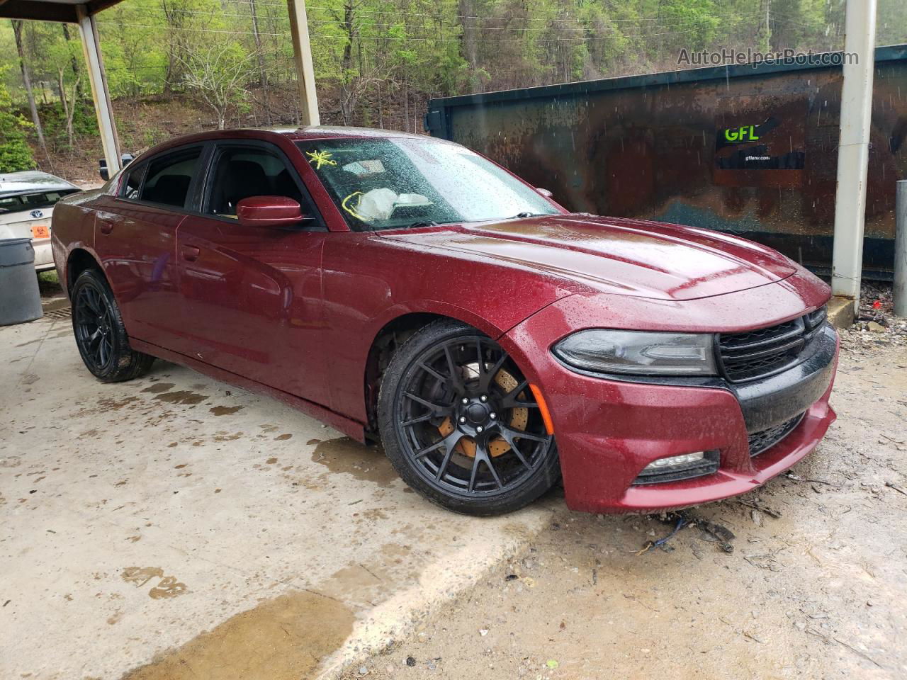 2018 Dodge Charger R/t Burgundy vin: 2C3CDXCTXJH139263