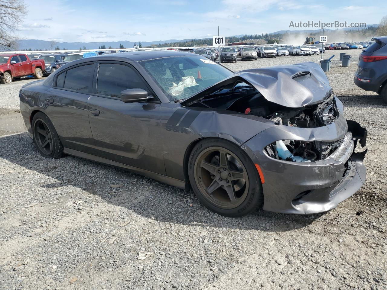 2018 Dodge Charger R/t Черный vin: 2C3CDXCTXJH145547