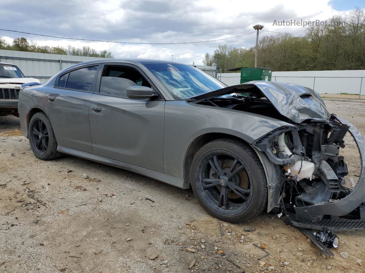 2018 Dodge Charger R/t Gray vin: 2C3CDXCTXJH164373