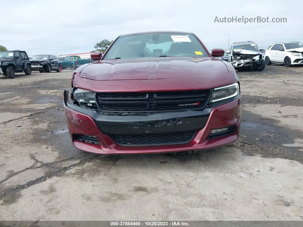 2018 Dodge Charger R/t Rwd Burgundy vin: 2C3CDXCTXJH166835