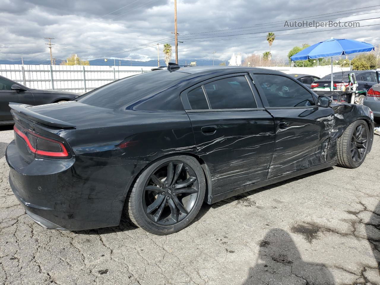 2018 Dodge Charger R/t Black vin: 2C3CDXCTXJH207495