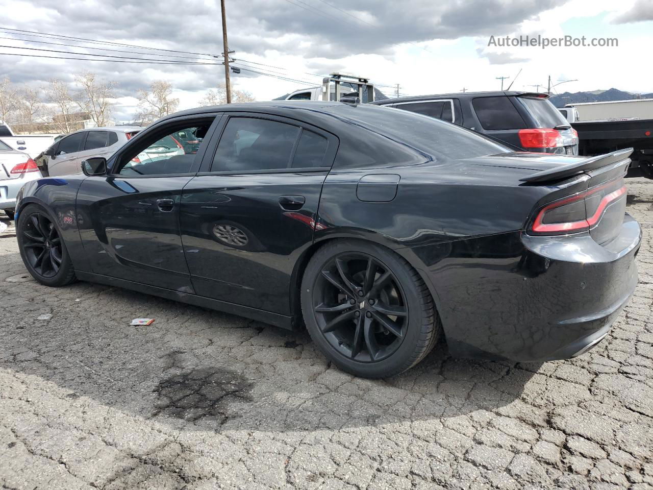 2018 Dodge Charger R/t Black vin: 2C3CDXCTXJH207495