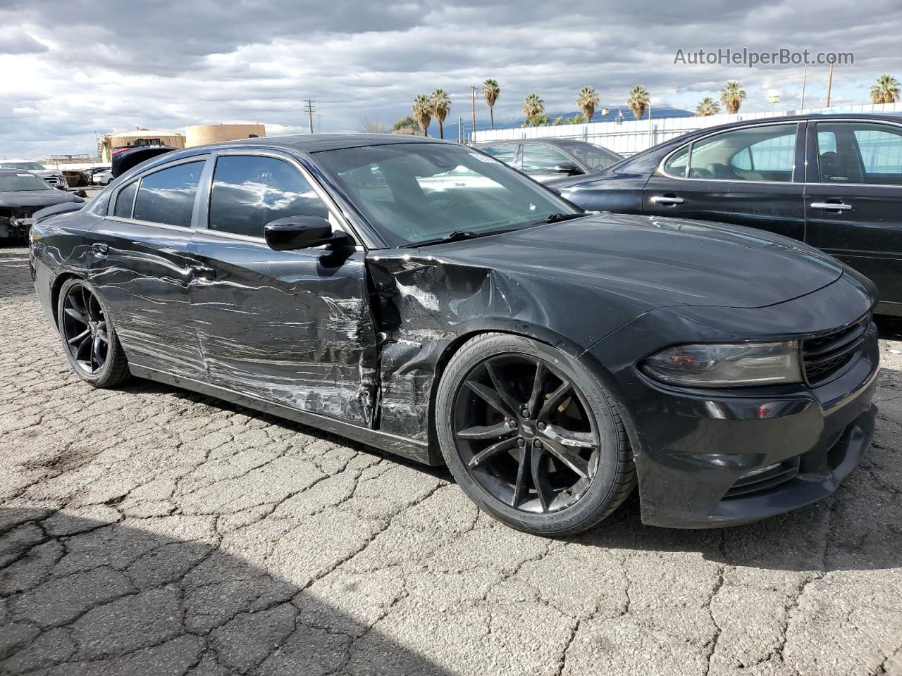 2018 Dodge Charger R/t Black vin: 2C3CDXCTXJH207495