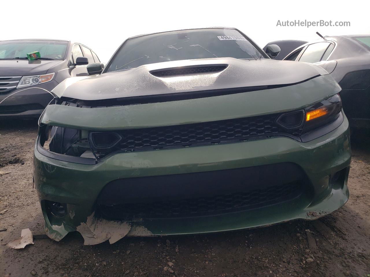 2018 Dodge Charger R/t Зеленый vin: 2C3CDXCTXJH212387