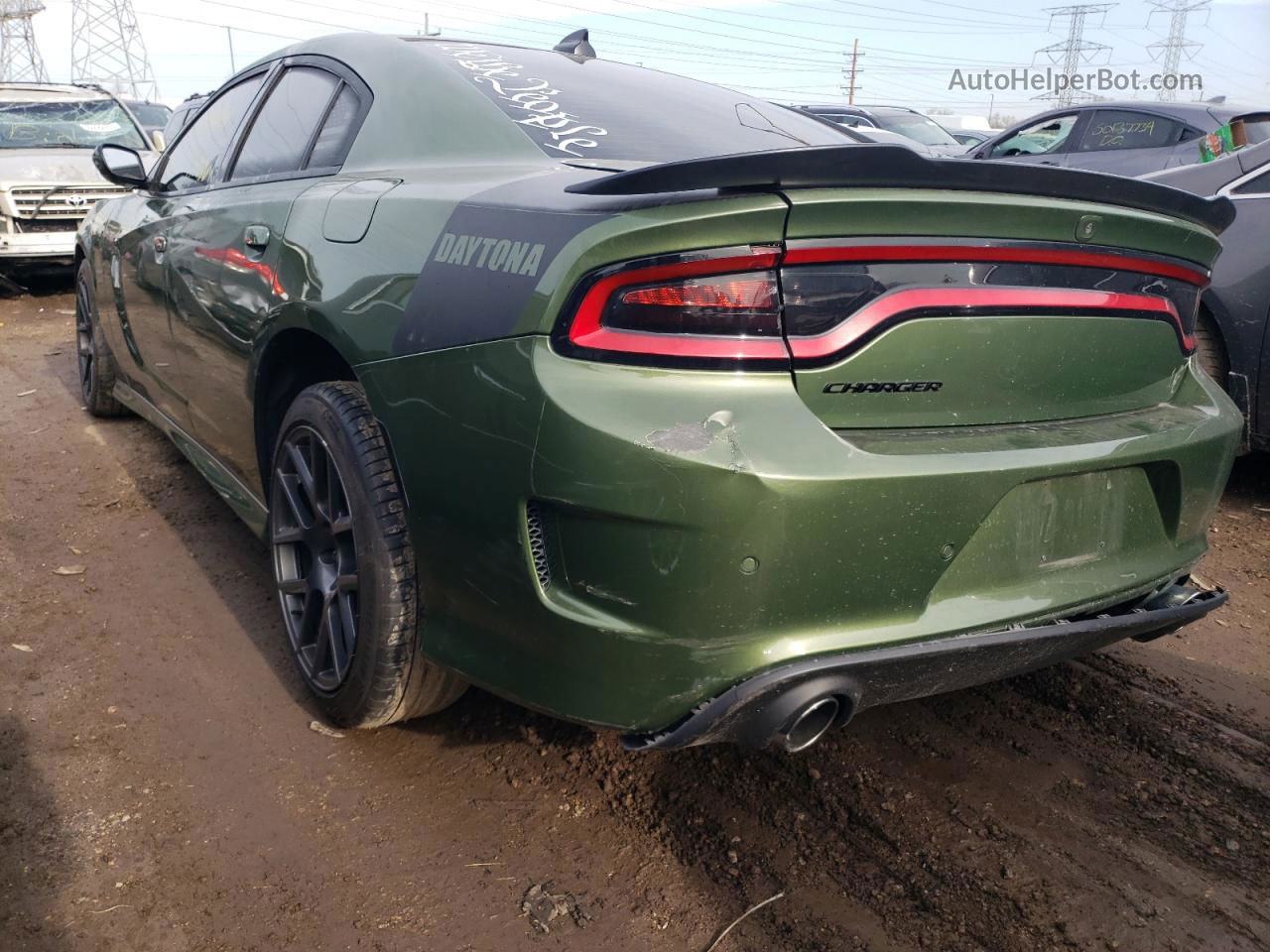 2018 Dodge Charger R/t Green vin: 2C3CDXCTXJH212387