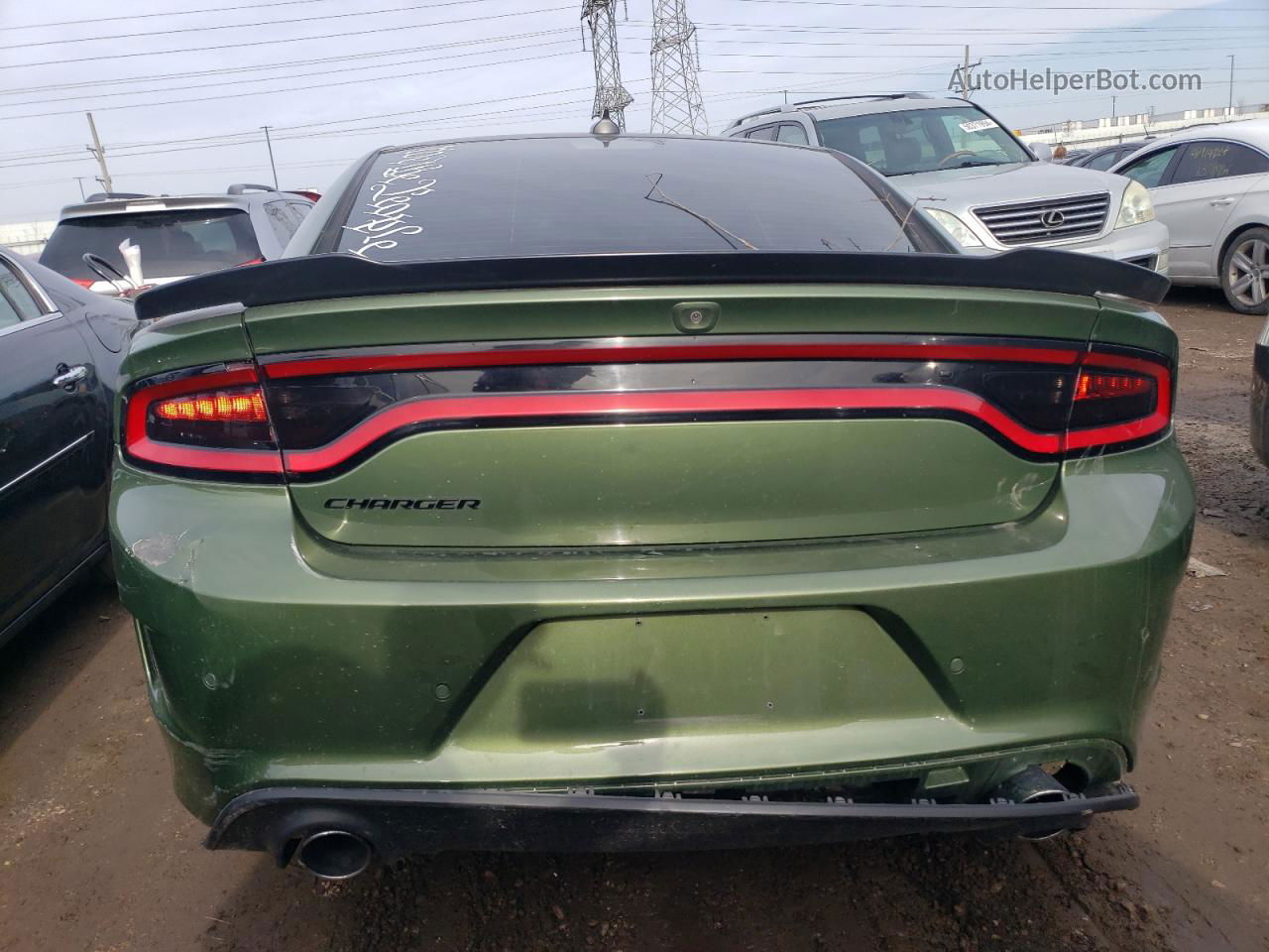 2018 Dodge Charger R/t Зеленый vin: 2C3CDXCTXJH212387