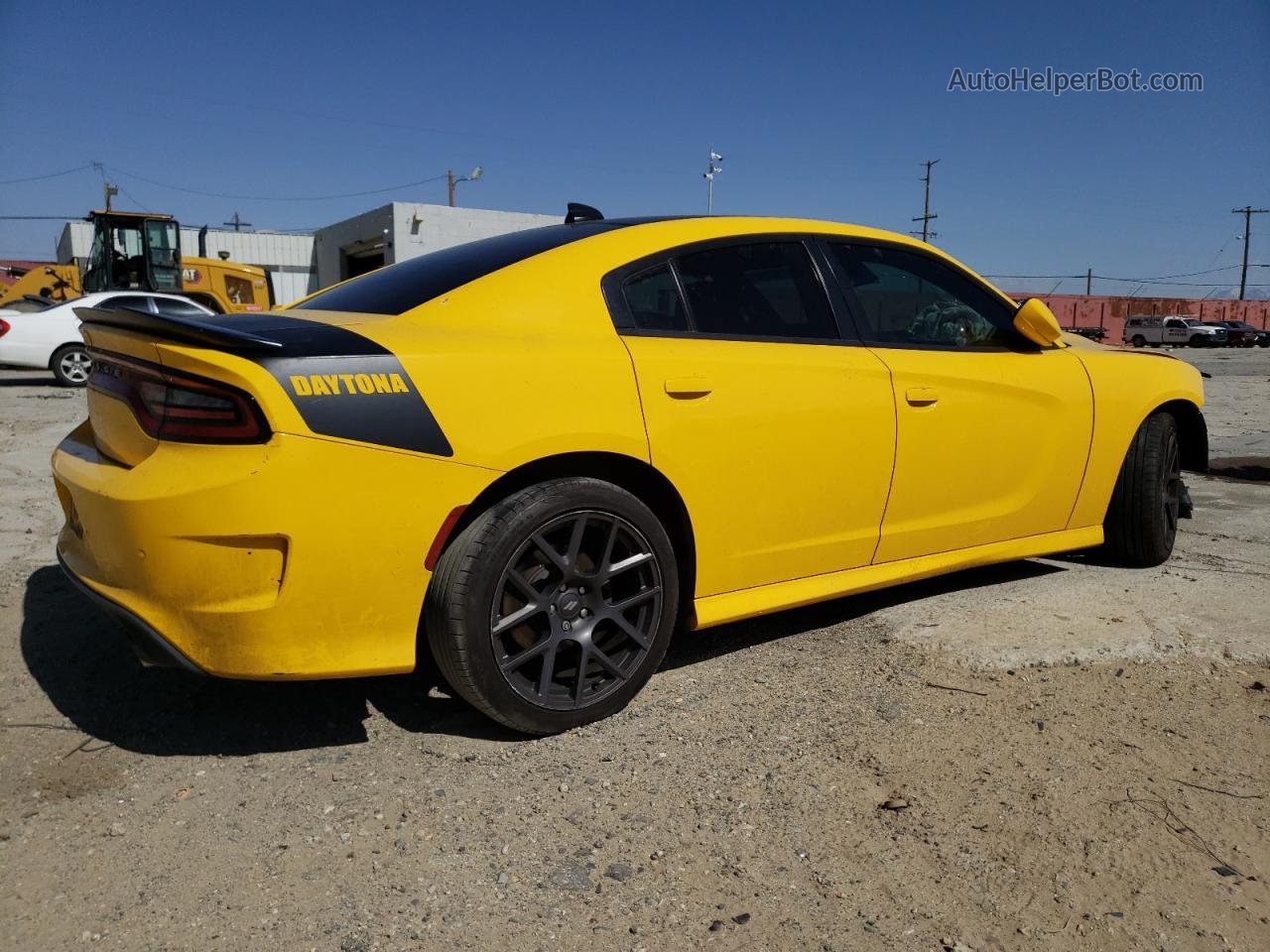 2018 Dodge Charger R/t Yellow vin: 2C3CDXCTXJH215824