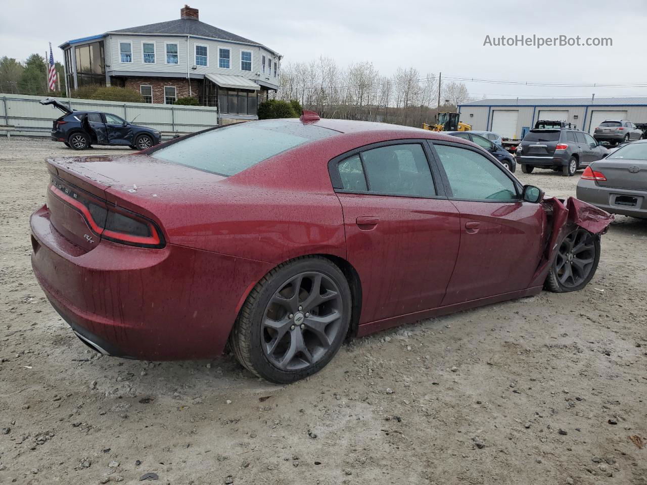 2018 Dodge Charger R/t Темно-бордовый vin: 2C3CDXCTXJH255885