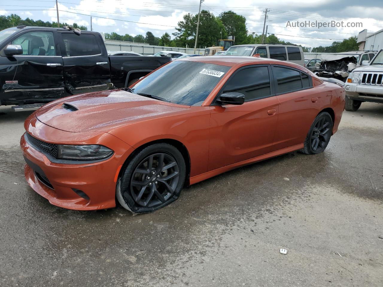 2021 Dodge Charger R/t Orange vin: 2C3CDXCTXMH561702