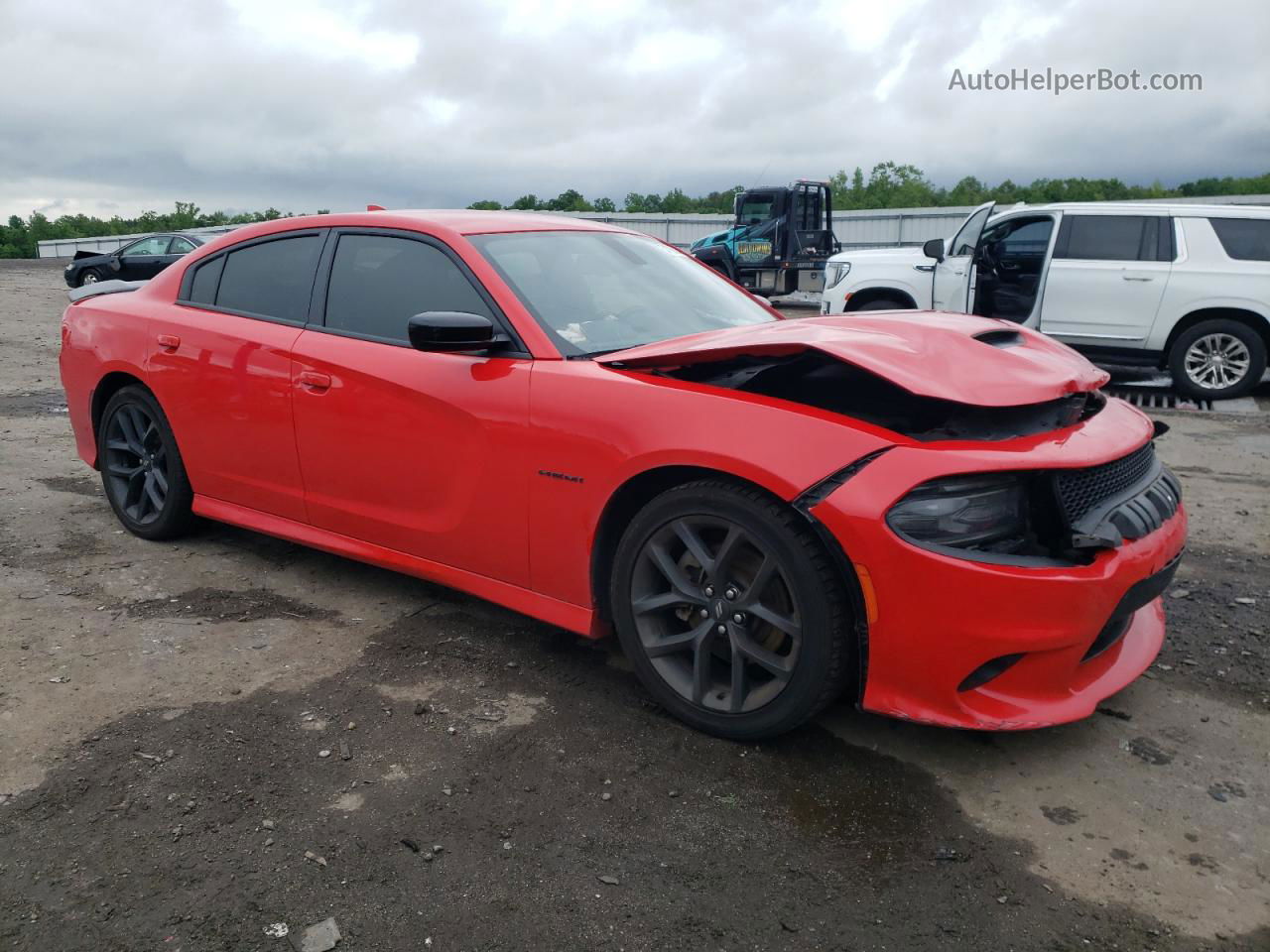 2021 Dodge Charger R/t Red vin: 2C3CDXCTXMH566253