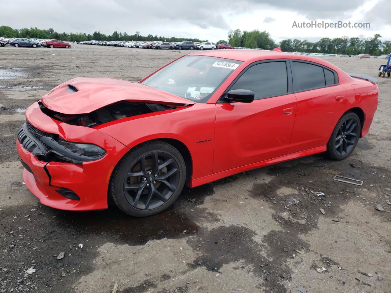 2021 Dodge Charger R/t Красный vin: 2C3CDXCTXMH566253