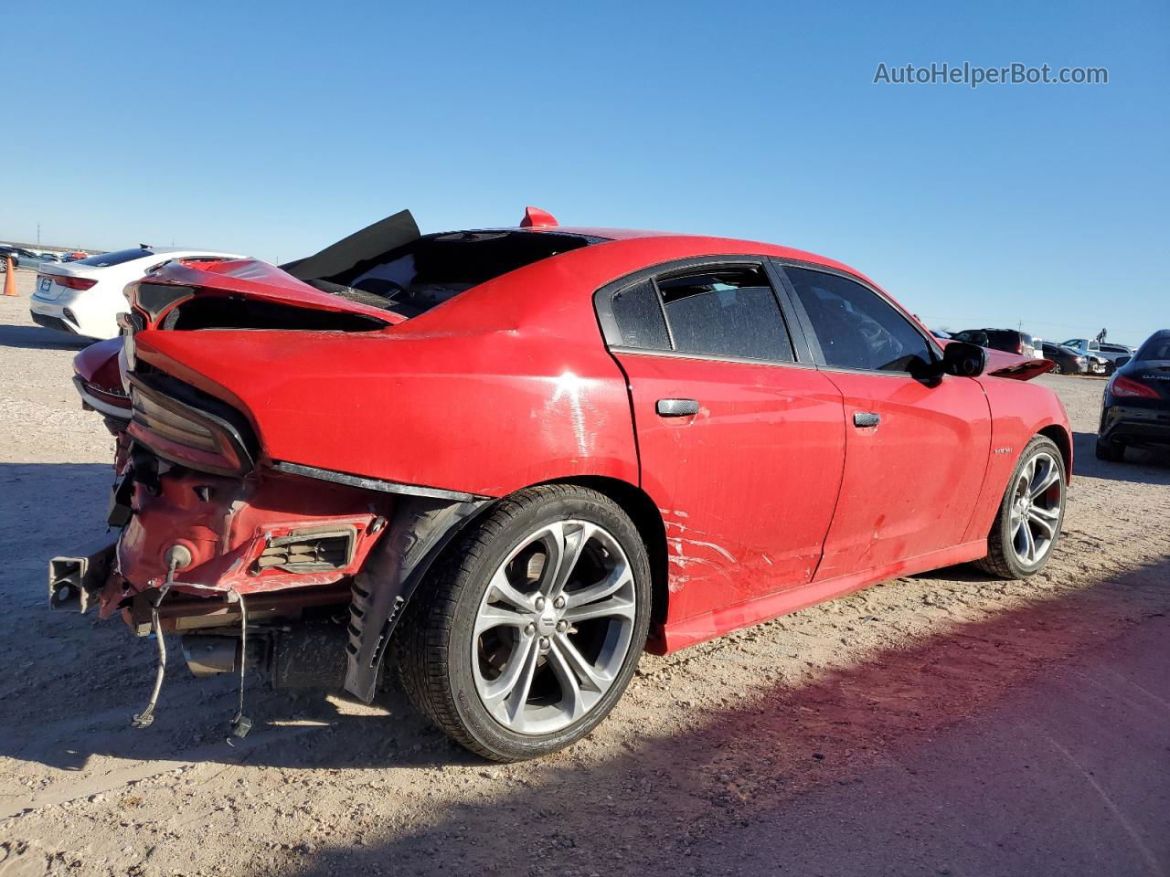 2021 Dodge Charger R/t Red vin: 2C3CDXCTXMH590214