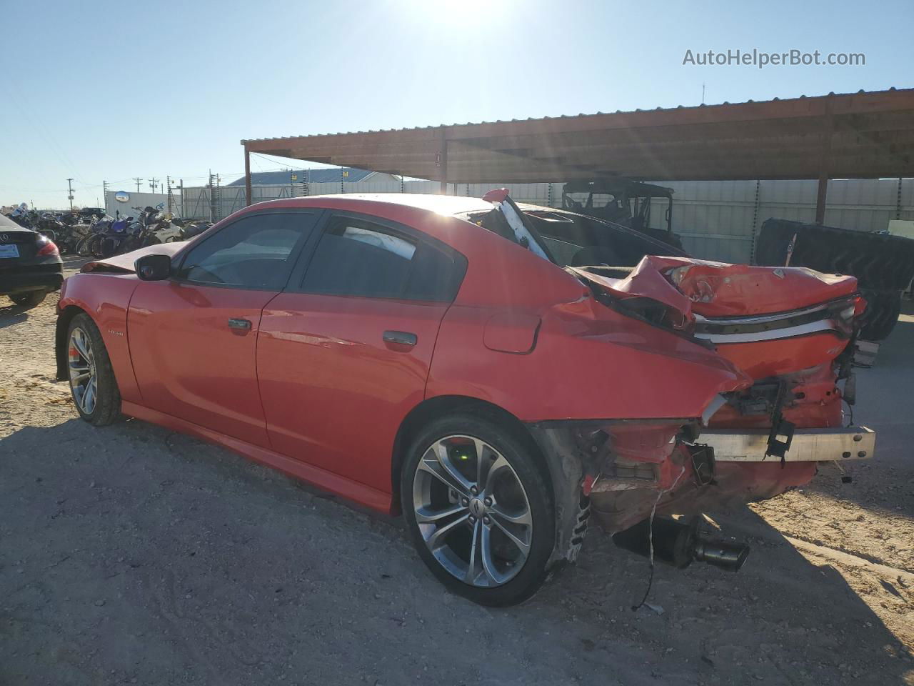 2021 Dodge Charger R/t Red vin: 2C3CDXCTXMH590214