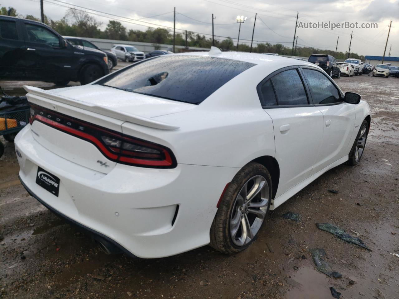 2021 Dodge Charger R/t White vin: 2C3CDXCTXMH600451