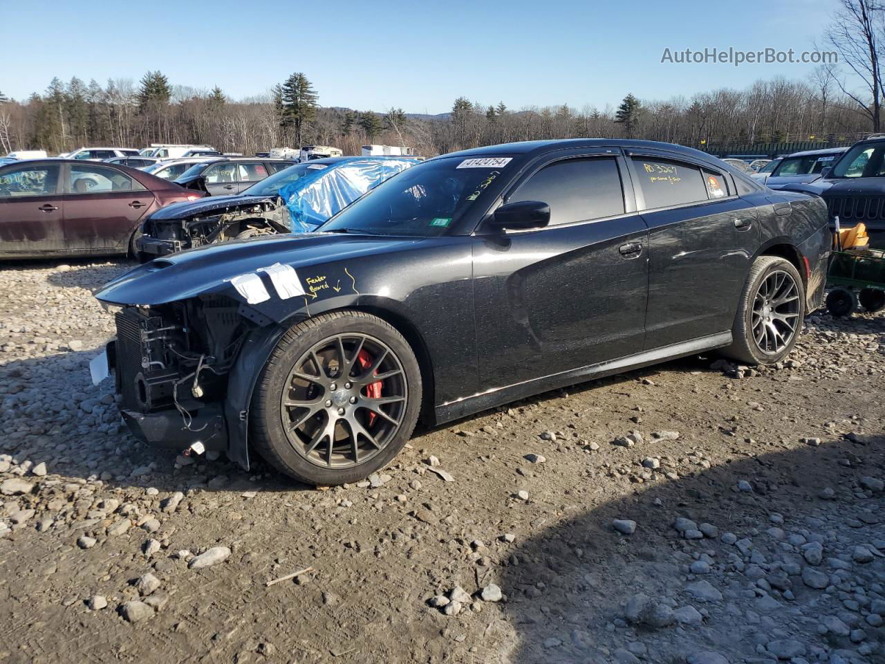 2016 Dodge Charger Srt 392 Черный vin: 2C3CDXEJ8GH205054