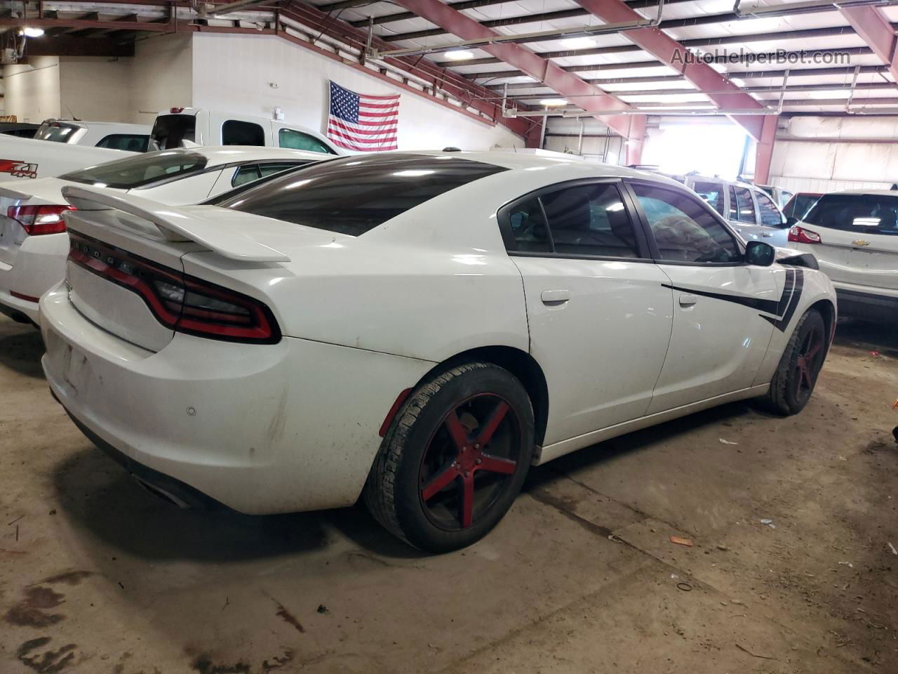 2016 Dodge Charger Se White vin: 2C3CDXFG3GH127785