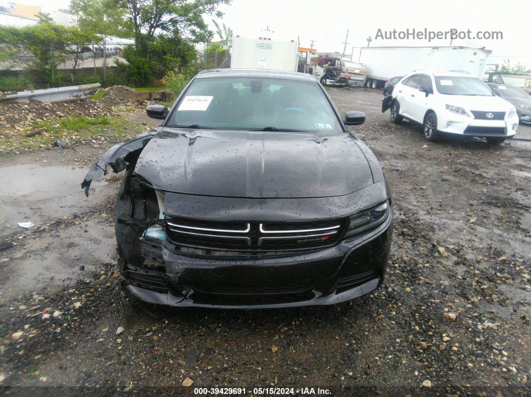 2016 Dodge Charger Se Black vin: 2C3CDXFG3GH141024