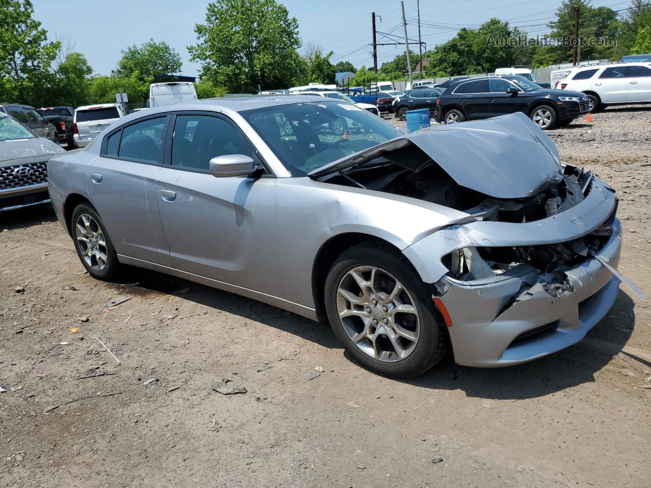 2016 Dodge Charger Se Silver vin: 2C3CDXFG8GH319851