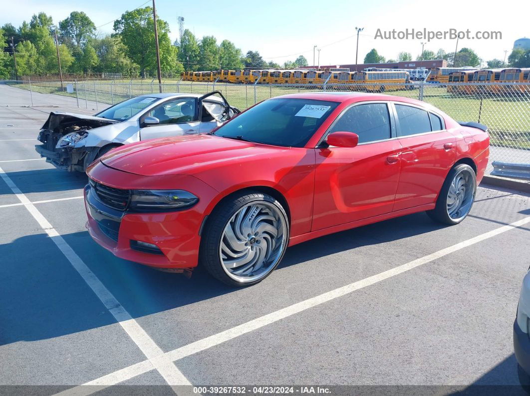 2016 Dodge Charger Se Orange vin: 2C3CDXFG8GH348198