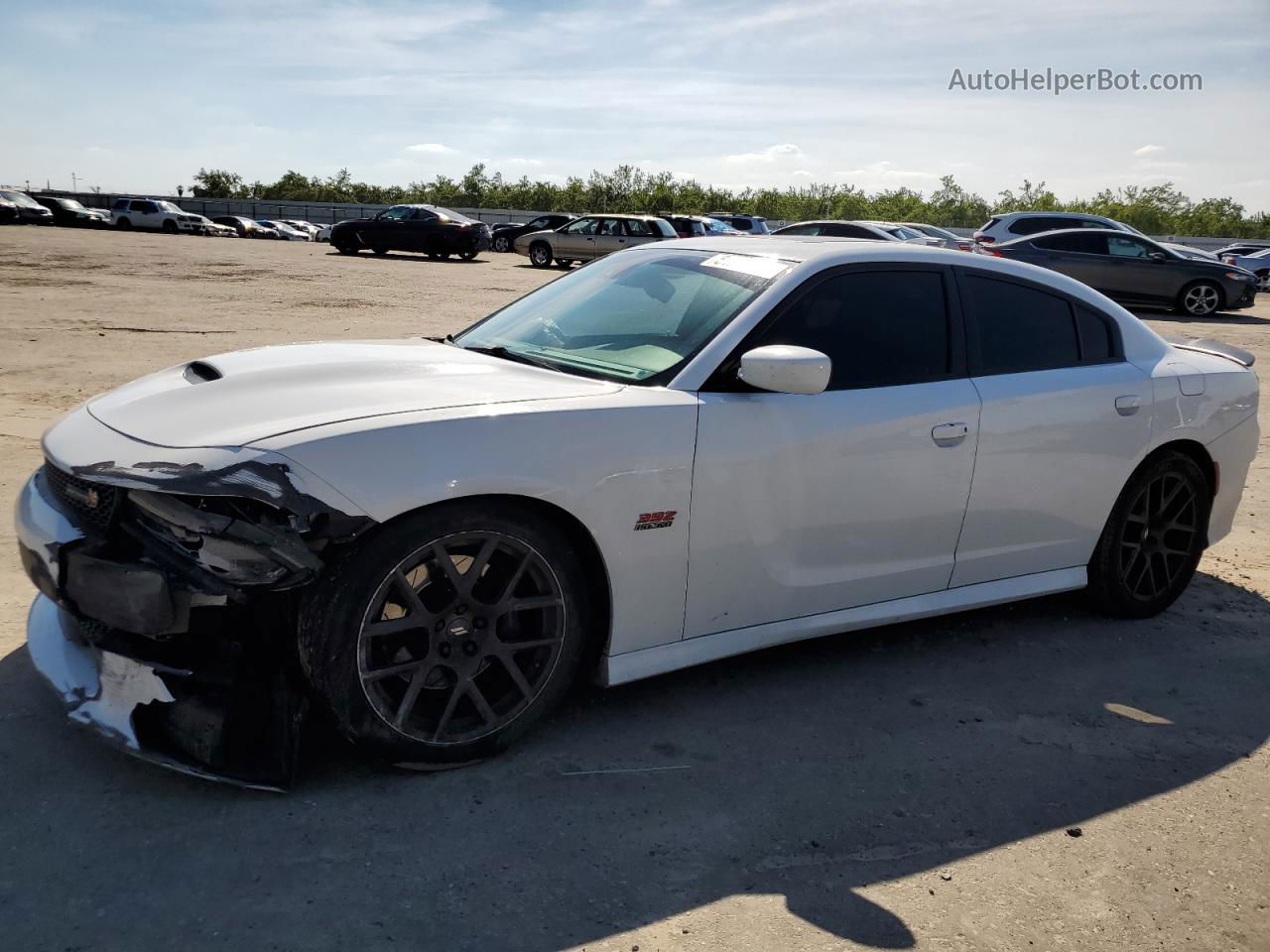 2018 Dodge Charger R/t 392 White vin: 2C3CDXGJ0JH158123