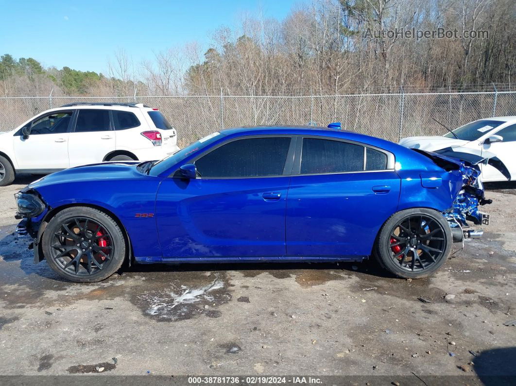 2018 Dodge Charger R/t Scat Pack Rwd Blue vin: 2C3CDXGJ0JH263664