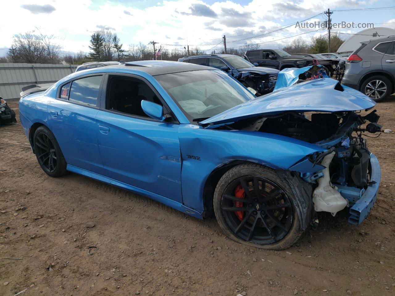 2018 Dodge Charger R/t 392 Синий vin: 2C3CDXGJ0JH306397