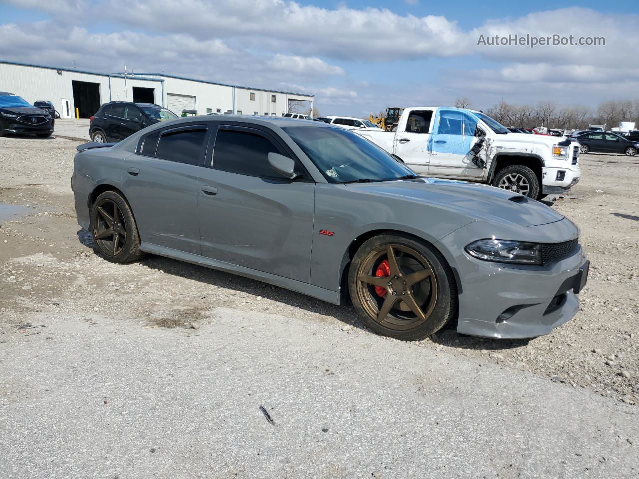 2018 Dodge Charger R/t 392 Gray vin: 2C3CDXGJ0JH312085