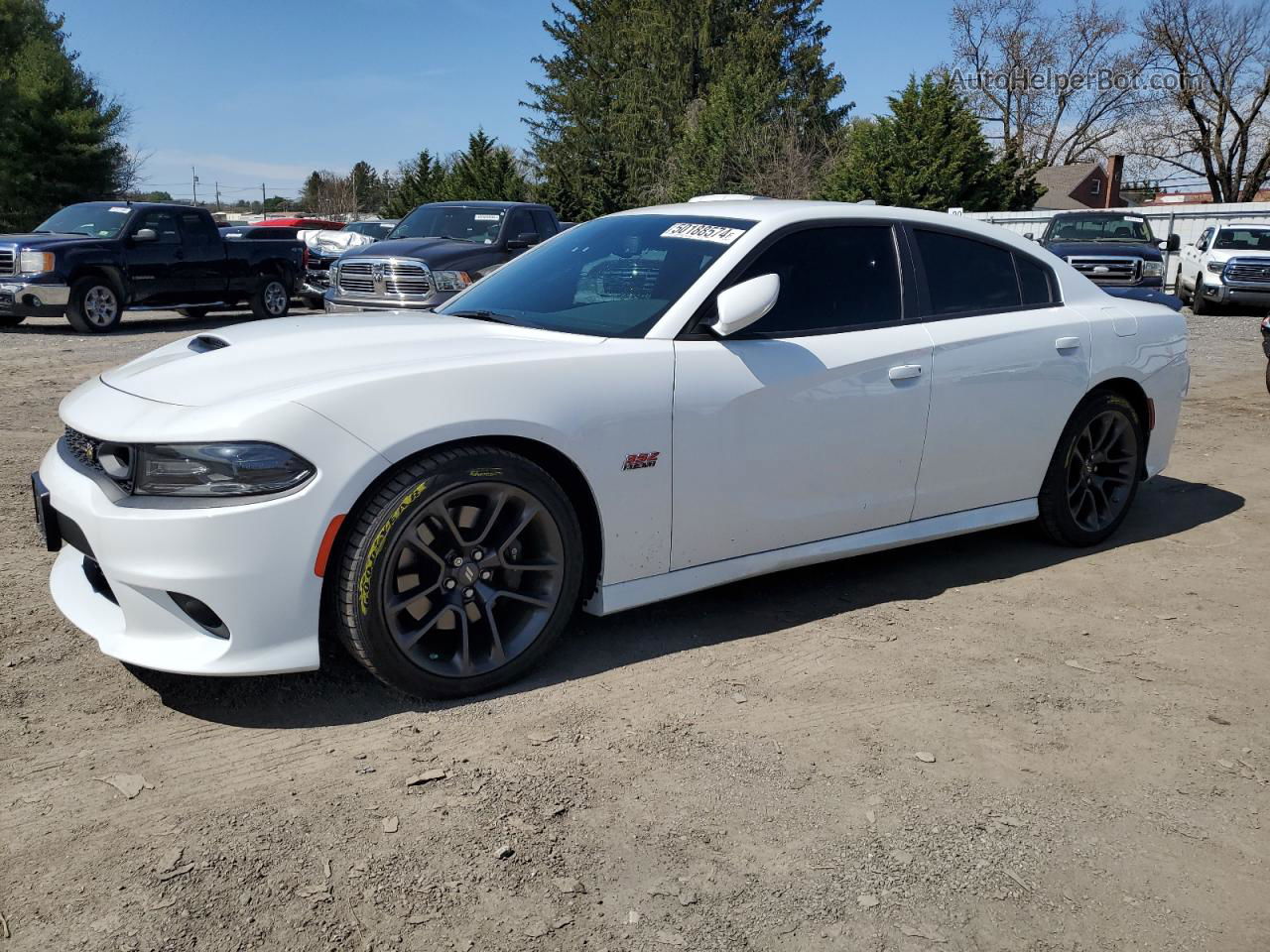 2021 Dodge Charger Scat Pack White vin: 2C3CDXGJ0MH511352