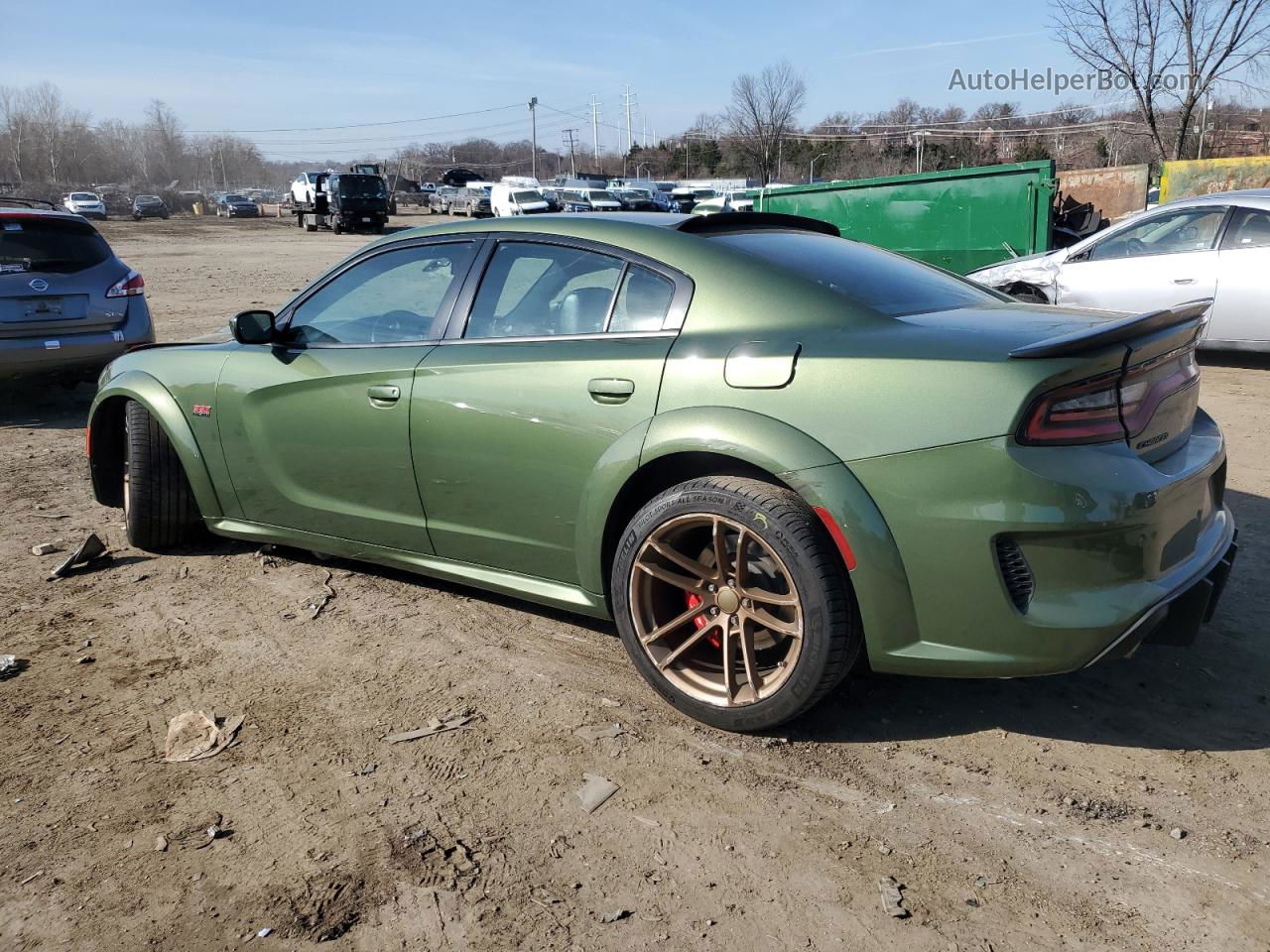 2021 Dodge Charger Scat Pack Green vin: 2C3CDXGJ0MH531598