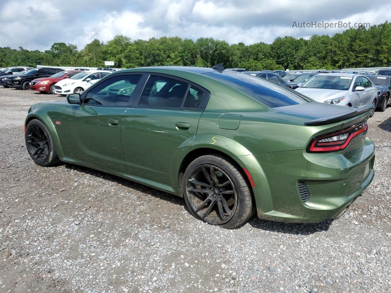 2021 Dodge Charger Scat Pack Green vin: 2C3CDXGJ0MH584723