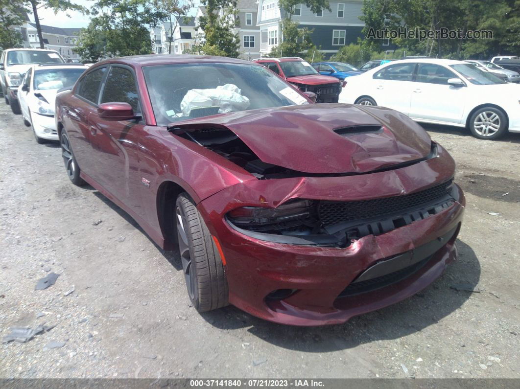 2018 Dodge Charger R/t Scat Pack Burgundy vin: 2C3CDXGJ1JH237168