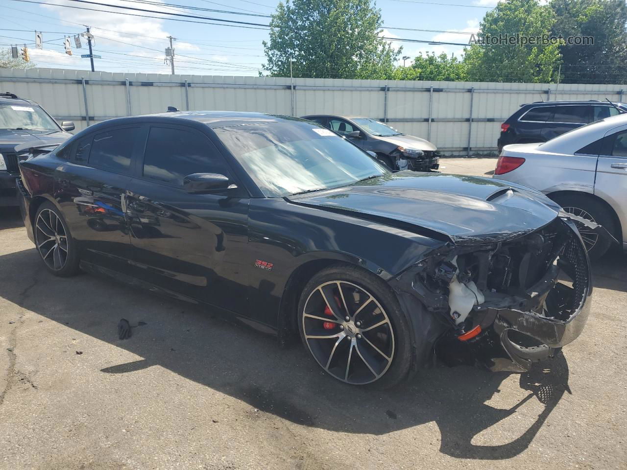 2018 Dodge Charger R/t 392 Черный vin: 2C3CDXGJ1JH283180