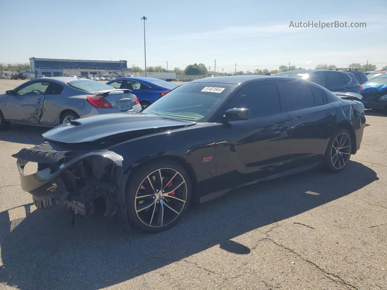 2018 Dodge Charger R/t 392 Черный vin: 2C3CDXGJ1JH283180