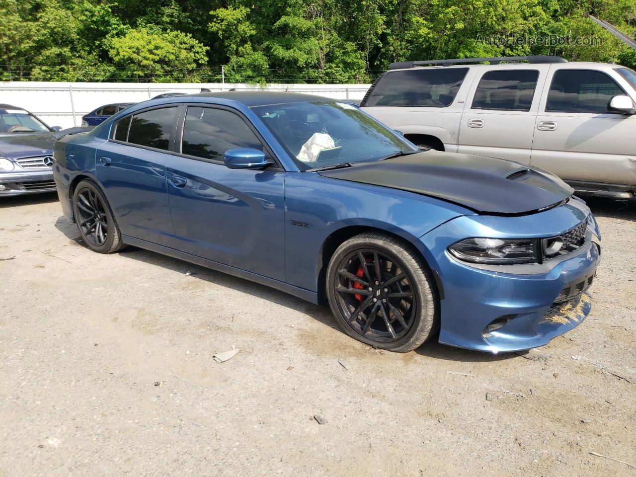 2021 Dodge Charger Scat Pack Blue vin: 2C3CDXGJ1MH527267