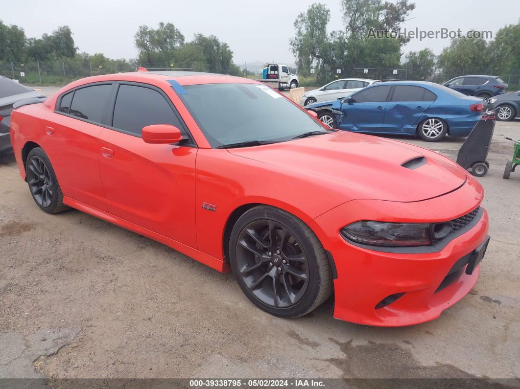 2021 Dodge Charger Scat Pack Rwd Orange vin: 2C3CDXGJ1MH540181