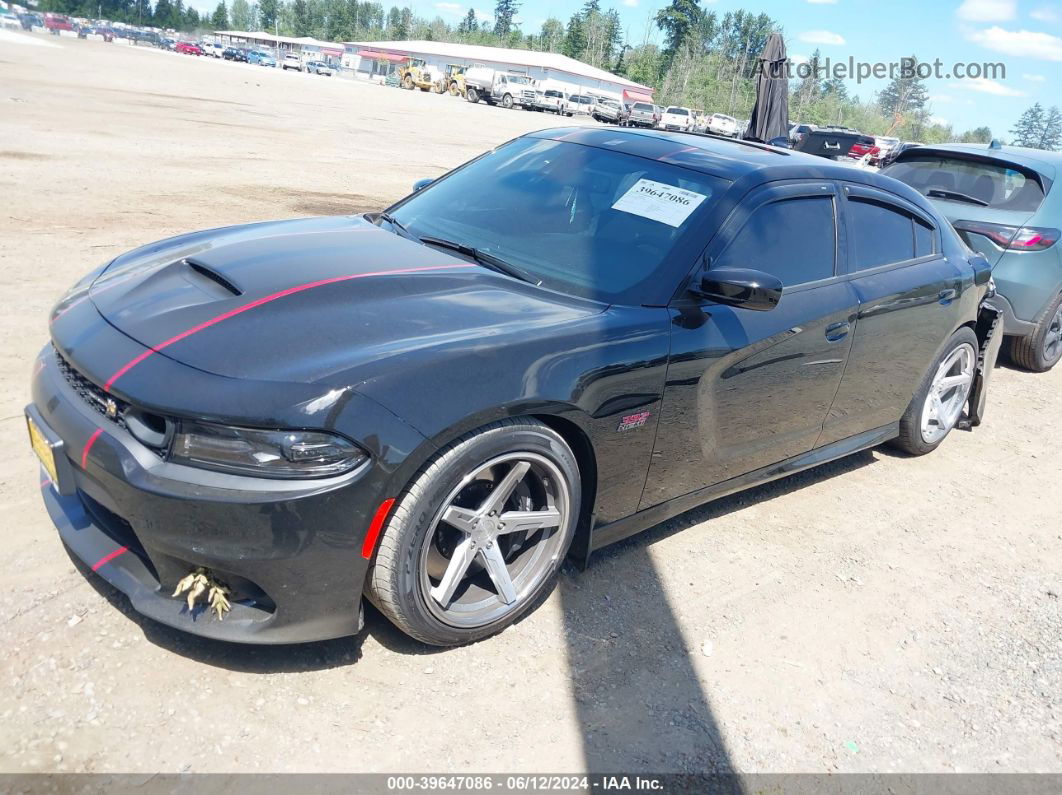 2021 Dodge Charger Scat Pack Rwd Черный vin: 2C3CDXGJ1MH566084