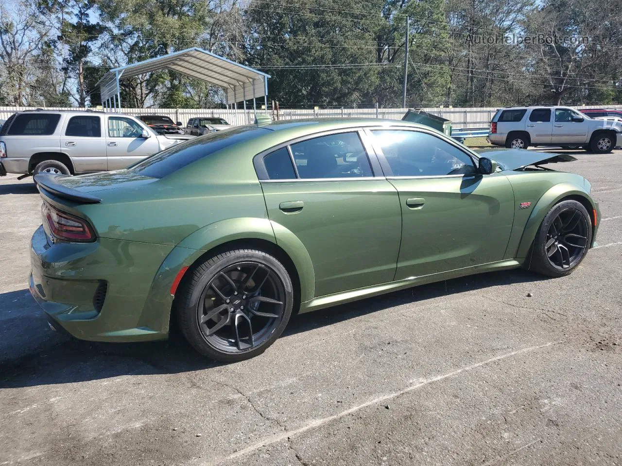 2021 Dodge Charger Scat Pack Green vin: 2C3CDXGJ1MH604283