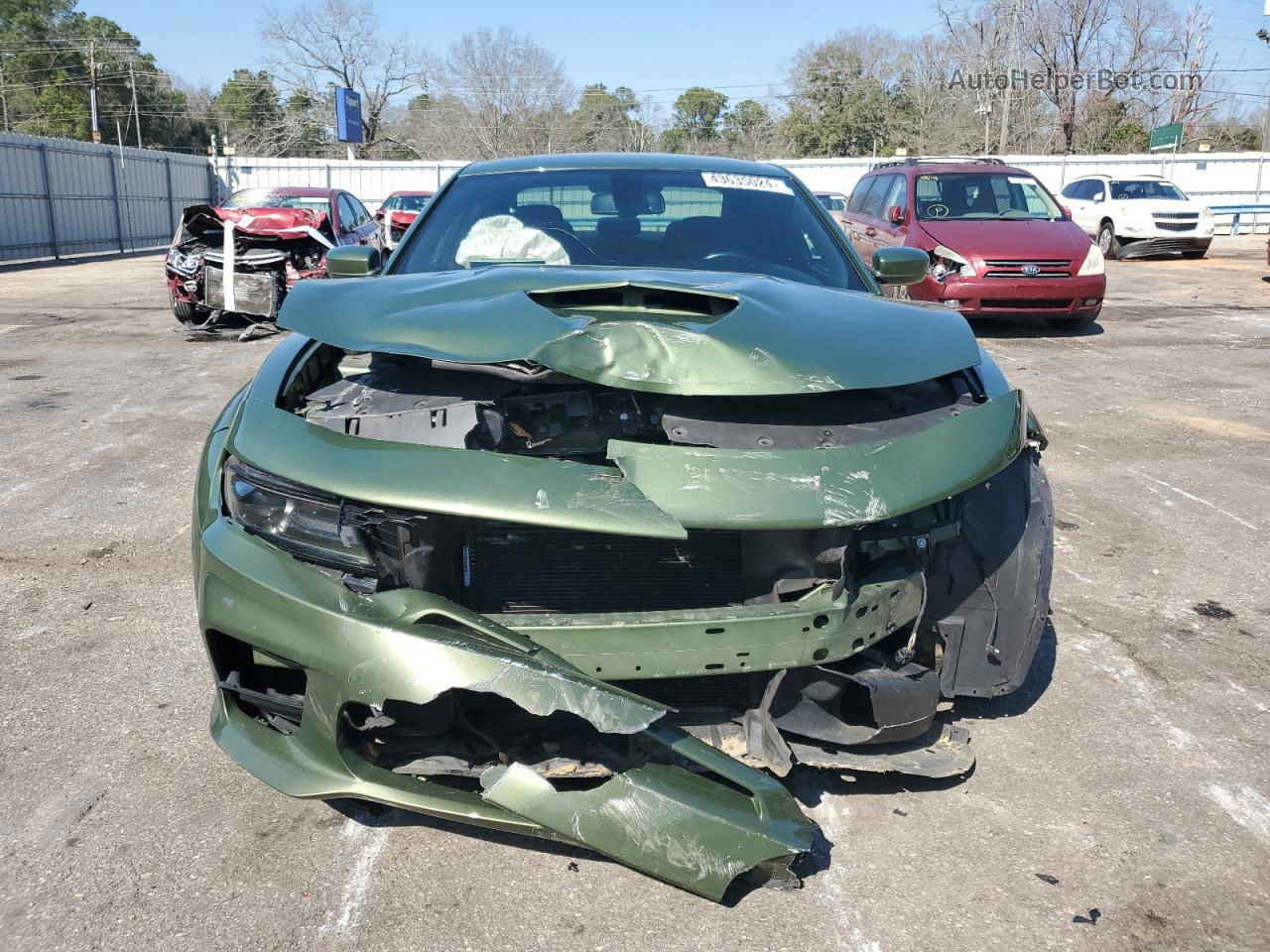 2021 Dodge Charger Scat Pack Green vin: 2C3CDXGJ1MH604283