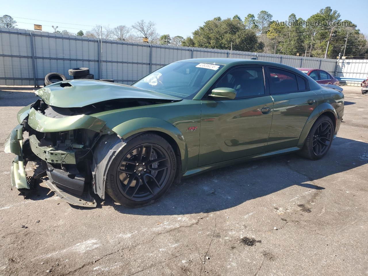 2021 Dodge Charger Scat Pack Green vin: 2C3CDXGJ1MH604283