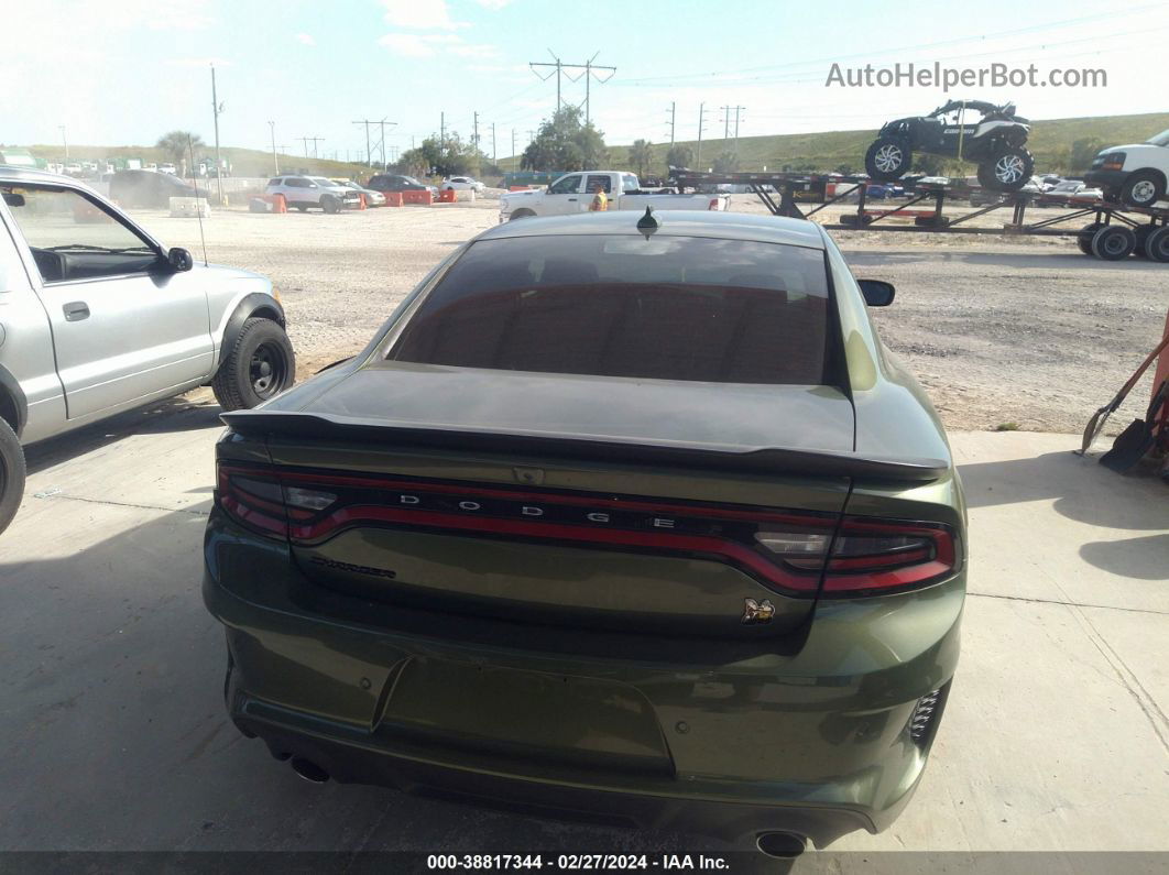 2021 Dodge Charger Scat Pack Widebody Rwd Green vin: 2C3CDXGJ1MH618197