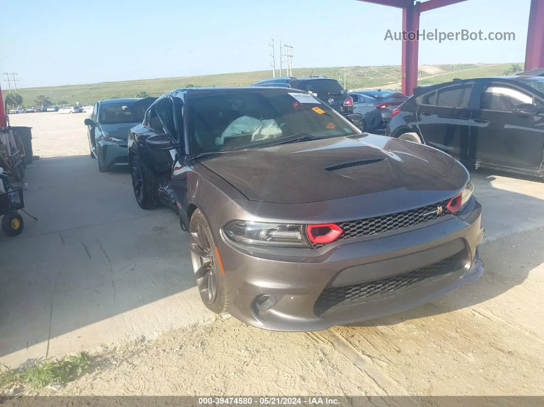 2021 Dodge Charger Scat Pack Rwd Серый vin: 2C3CDXGJ1MH667044