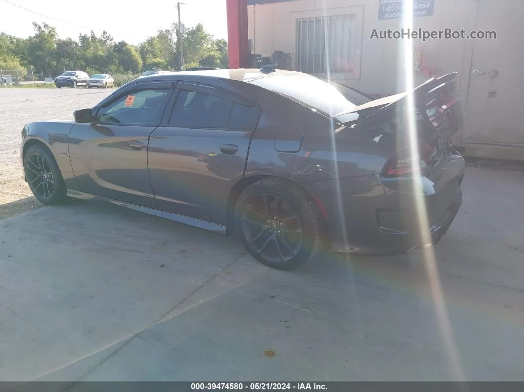 2021 Dodge Charger Scat Pack Rwd Gray vin: 2C3CDXGJ1MH667044