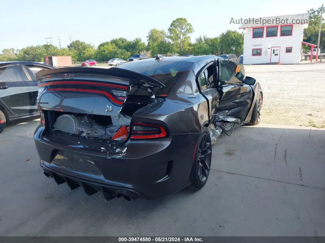 2021 Dodge Charger Scat Pack Rwd Серый vin: 2C3CDXGJ1MH667044